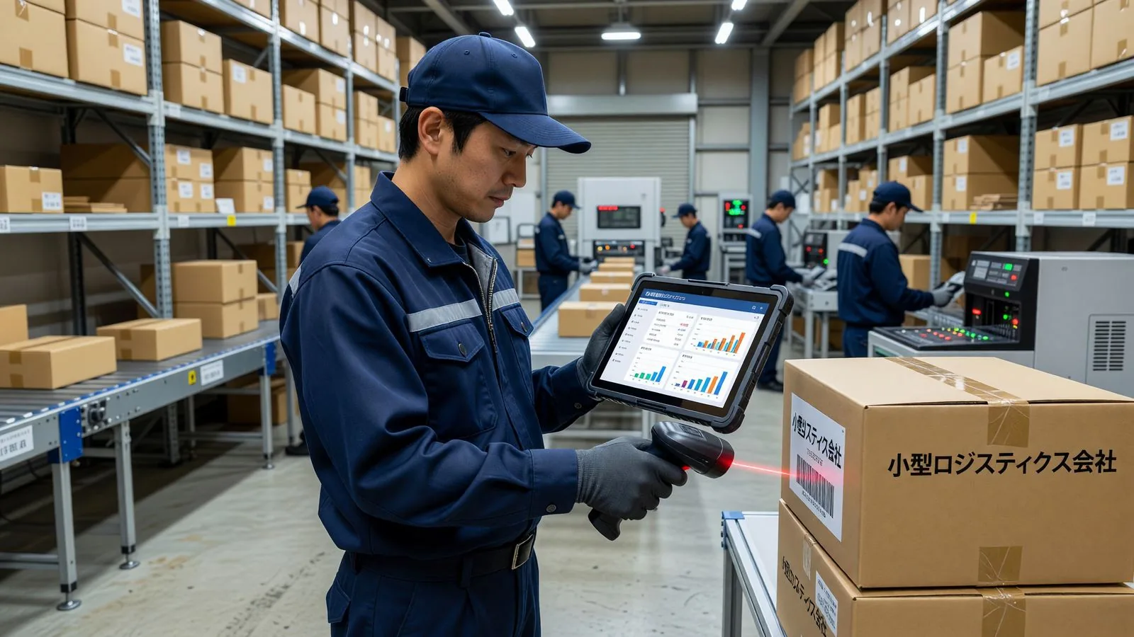 倉庫内で稼働する在庫管理システム
